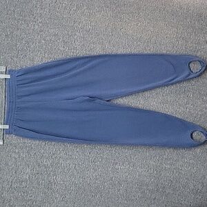 Blue Basic Editions Stirrup Pants Vintage 21" Elastic Waist